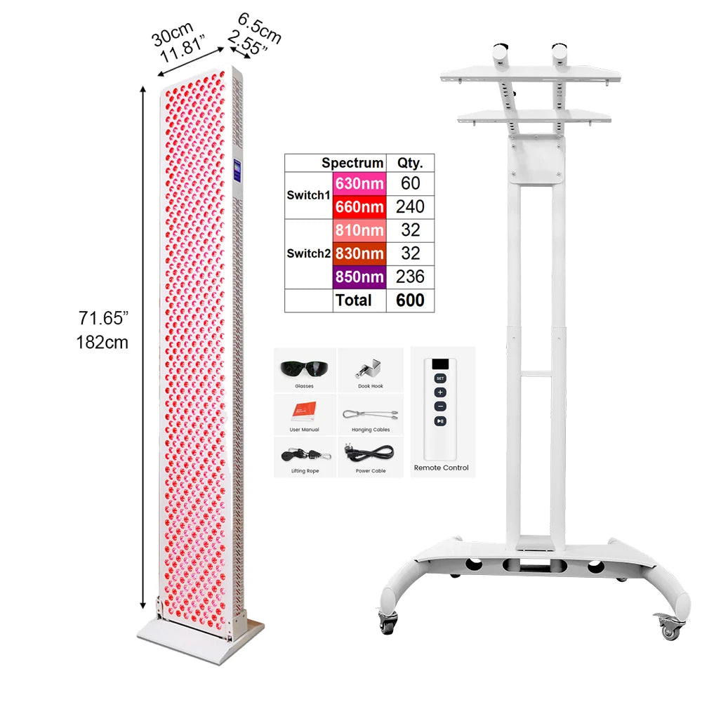 Red Light Therapy Panel with Remote