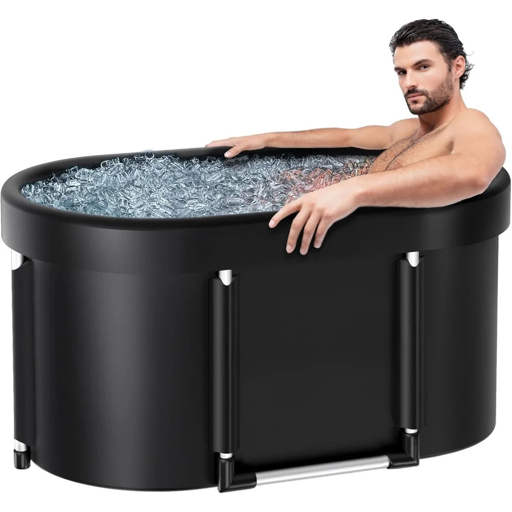 Large Oval Ice Bath Tub Portable Cold Plunge for Athletes