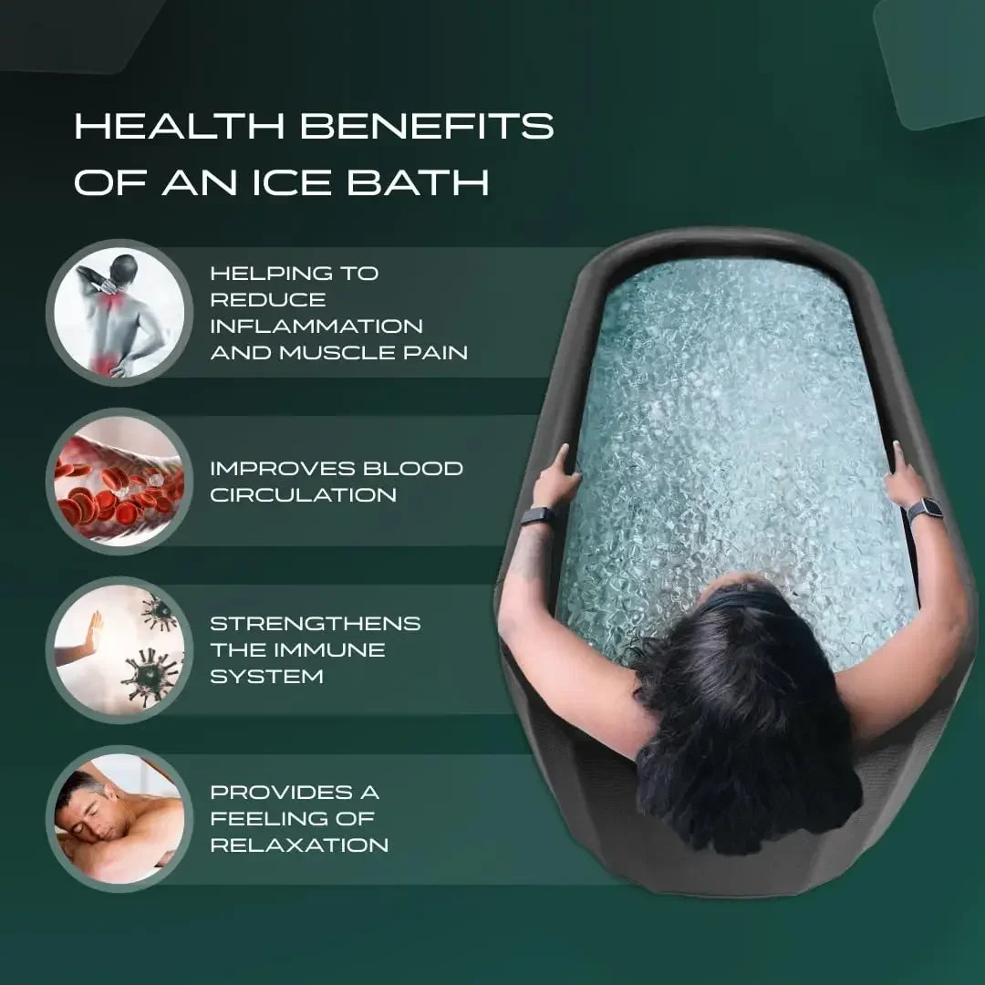 132GAL PRO ICE BATH TUB – Portable Cold Plunge for Athletes w/Pump (150x80cm)