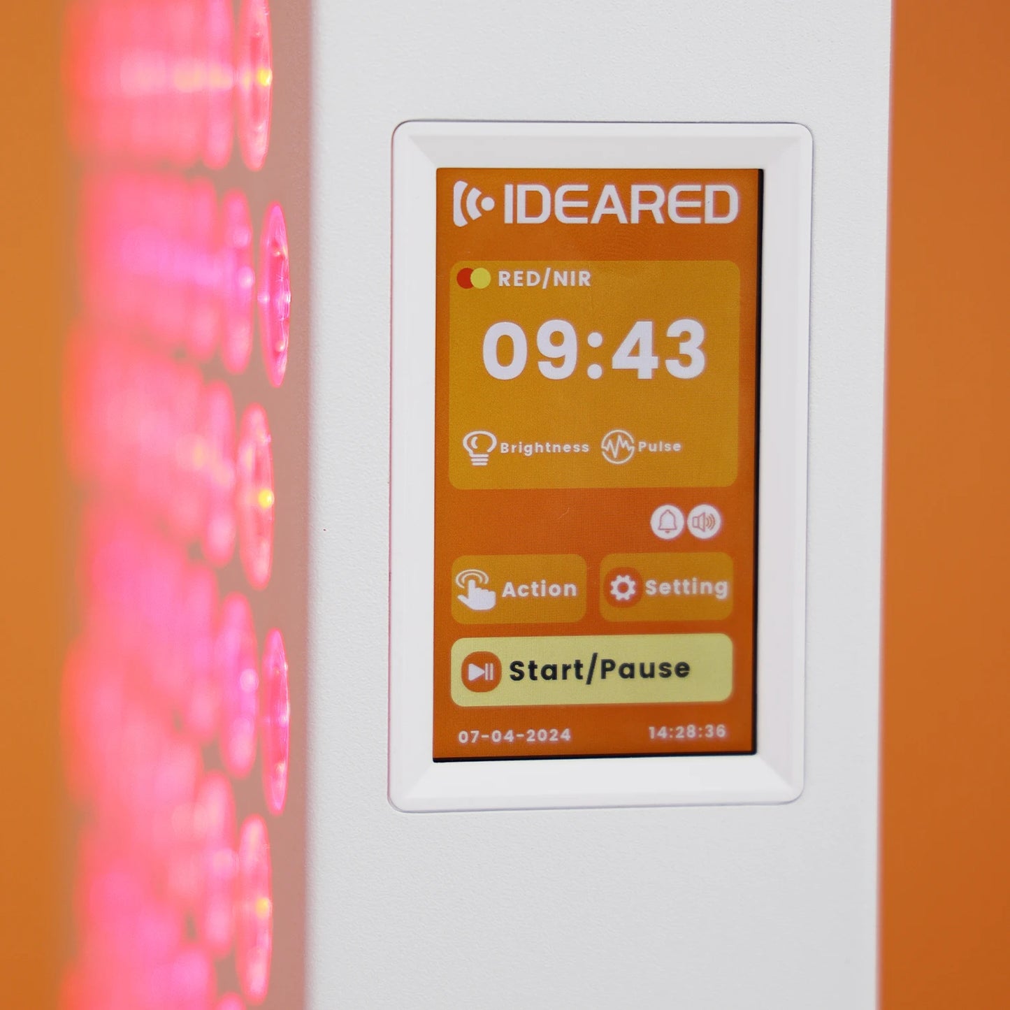Smart Red Light Therapy Panel with Bluetooth & Touch Screen