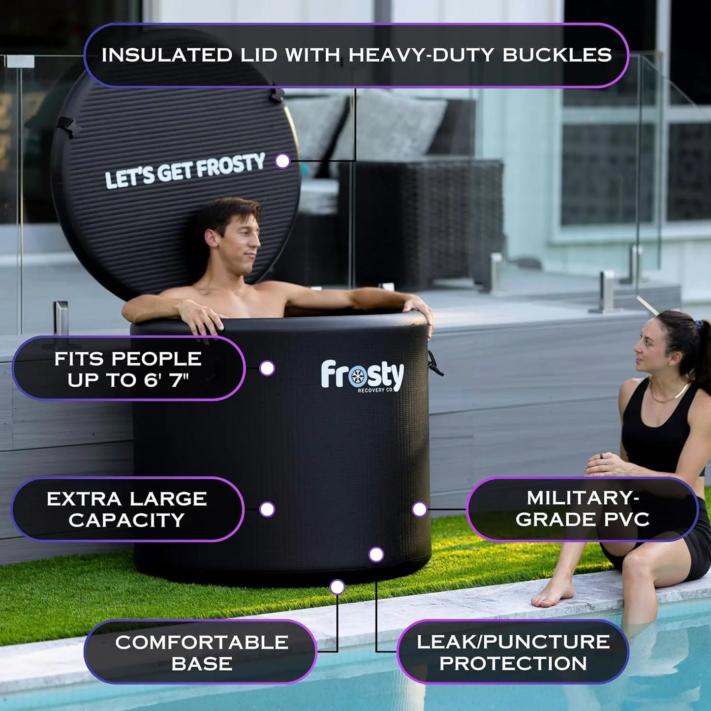 Inflatable Ice Tub for Cold Plunge