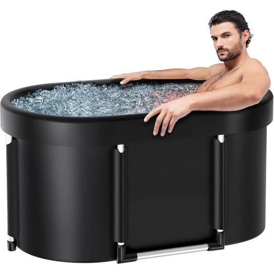 Large Oval Ice Bath Tub Portable Cold Plunge for Athletes