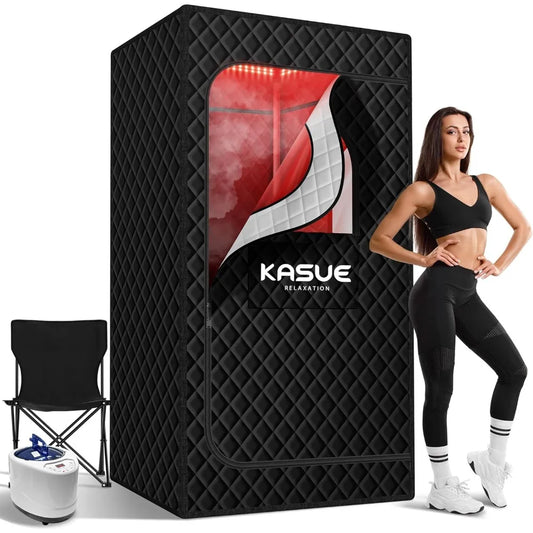 Portable Infrared Sauna Box with XL Steamer & Chair