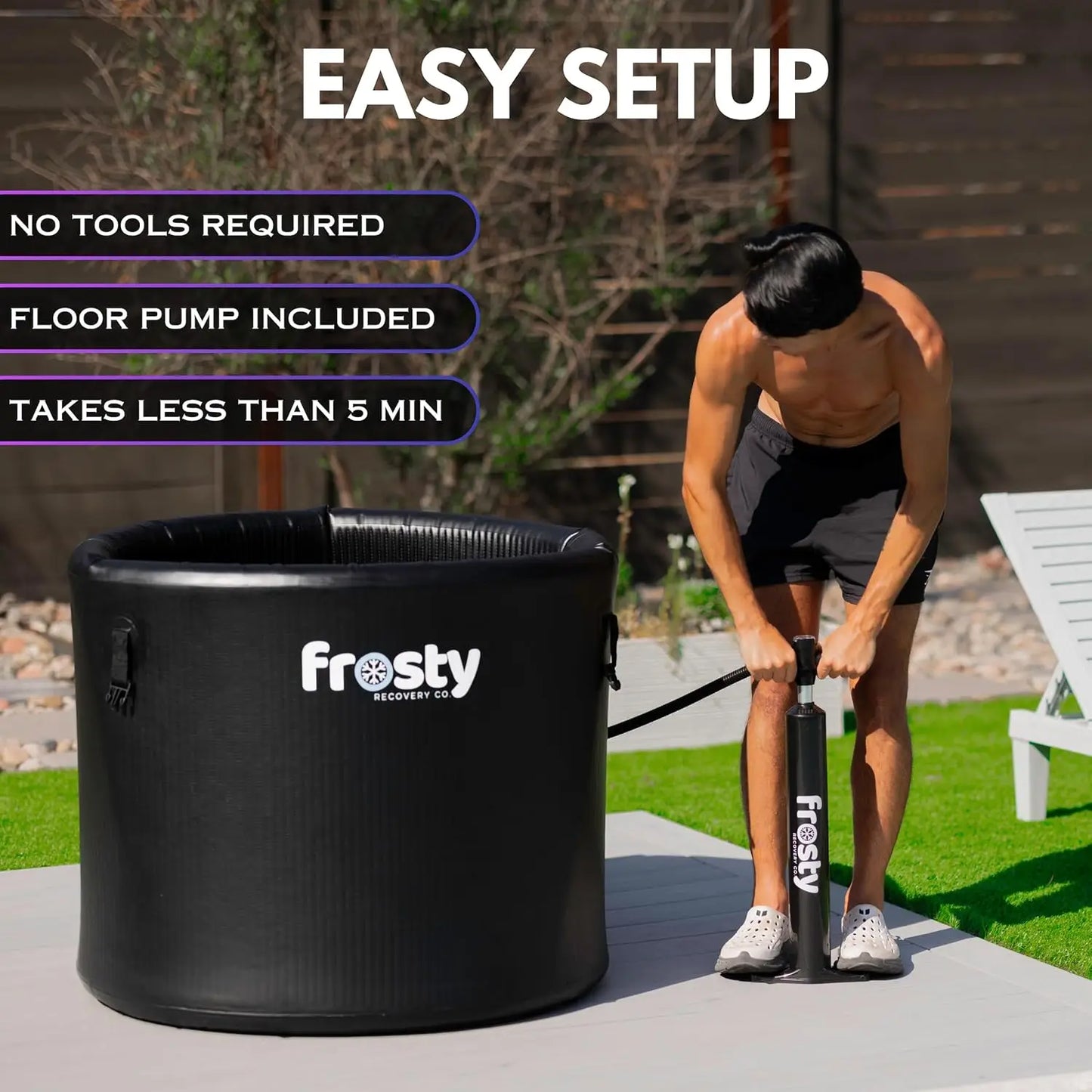 Inflatable Ice Tub for Cold Plunge