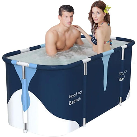 55" Foldable Spa Tub with Metal Frame